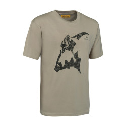 Κυνηγετικό t-shirt με print αγριογούρουνο
